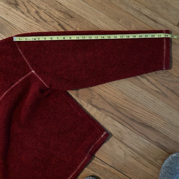 BAXIS fleece 1/4 zip Mens M. Burgundy/Ivory. - Picture 5 of 6